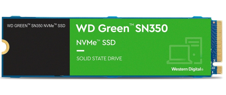 Western Digital 1TB WD Green SN350 NVMe Internal SSD Solid State Drive - Gen3 PCIe, QLC, M.2 2280, Up to 3,200 MB/s